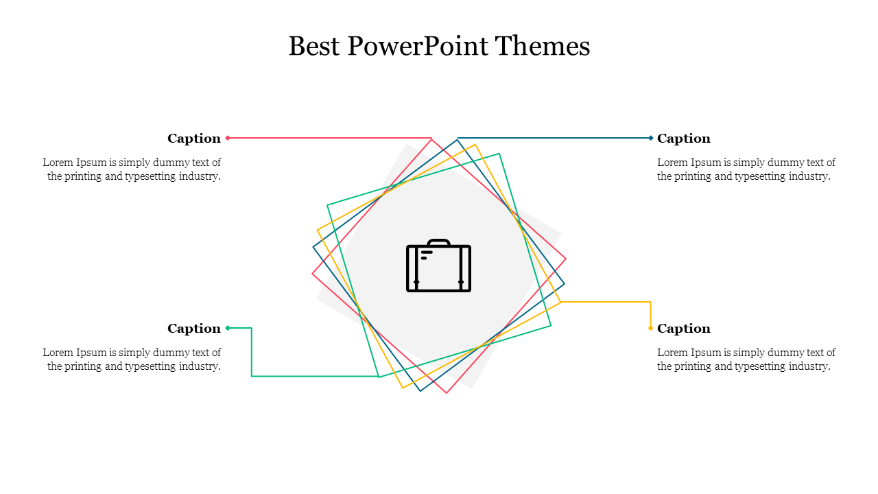 Download Our Best PowerPoint Themes Presentation-4 Node
